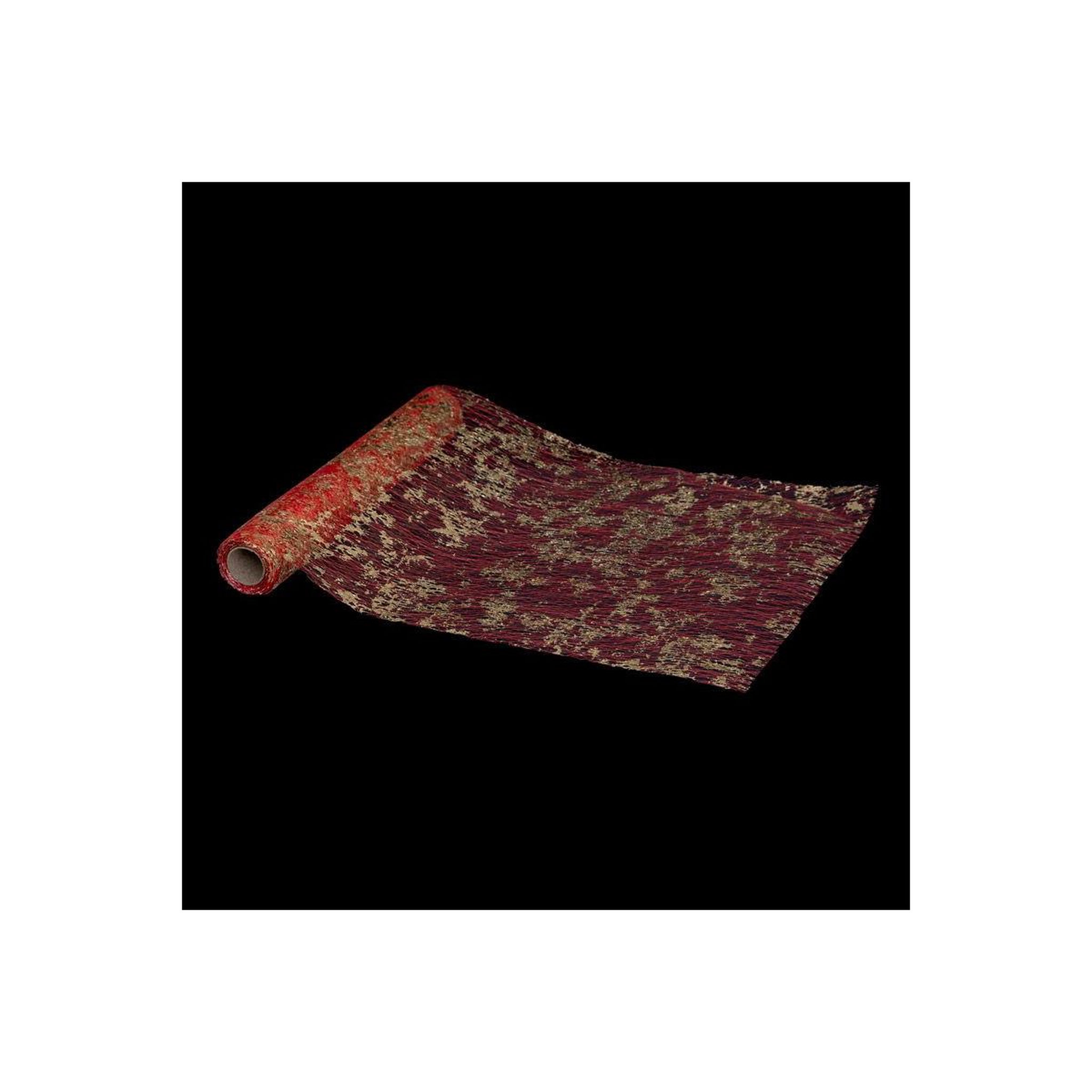 FEERIC LIGHT & CHRISTMAS Chemin de table  colorama  28x500cm rouge