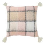 Paris Prix Coussin Déco à Carreaux  Jess  45x45cm Rose