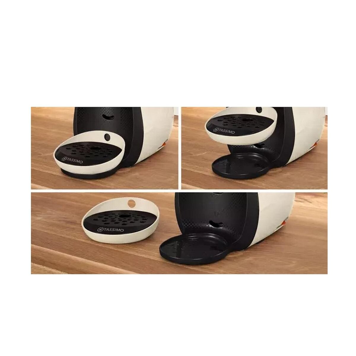 BOSCH Cafetière à dosettes 3.3bar 1400w noir et crème - TAS107E