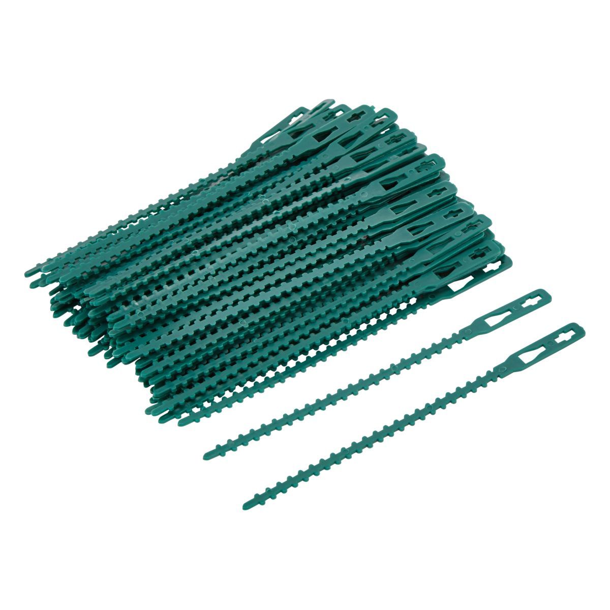 GARDENSTAR Lot de 100 bagues plastique vertes