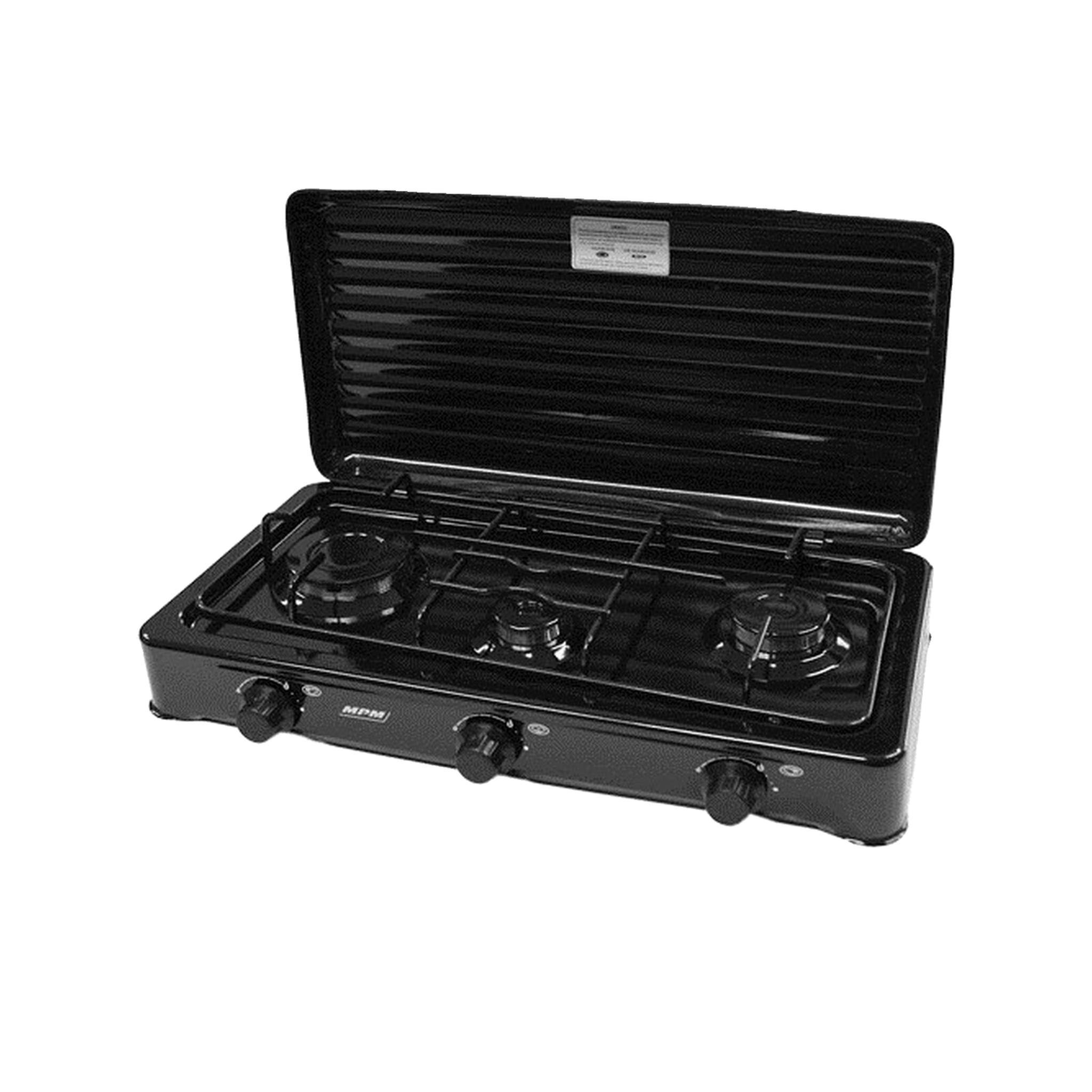 MPM Plaque de cuisson gaz smile-kn-03/1kb 5200W 3 foyers