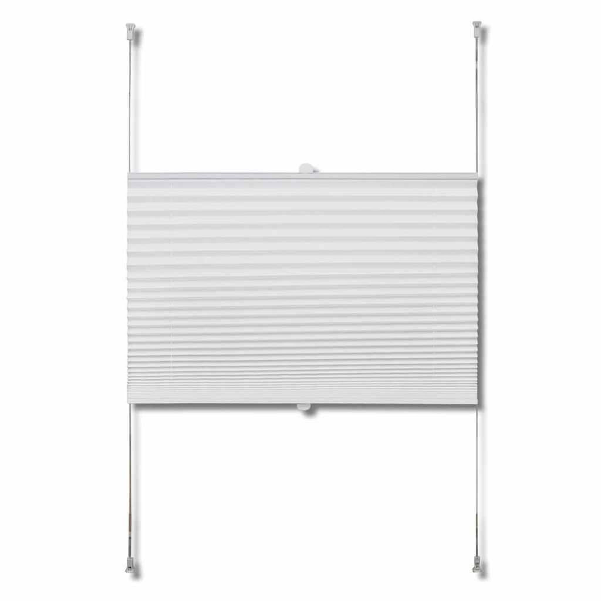 Voir la diapositive 4 : VIDAXL Store plisse 60x100 cm Blanc