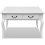 Voir la diapositive 4 : VIDAXL Table basse avec 4 tiroirs Blanc