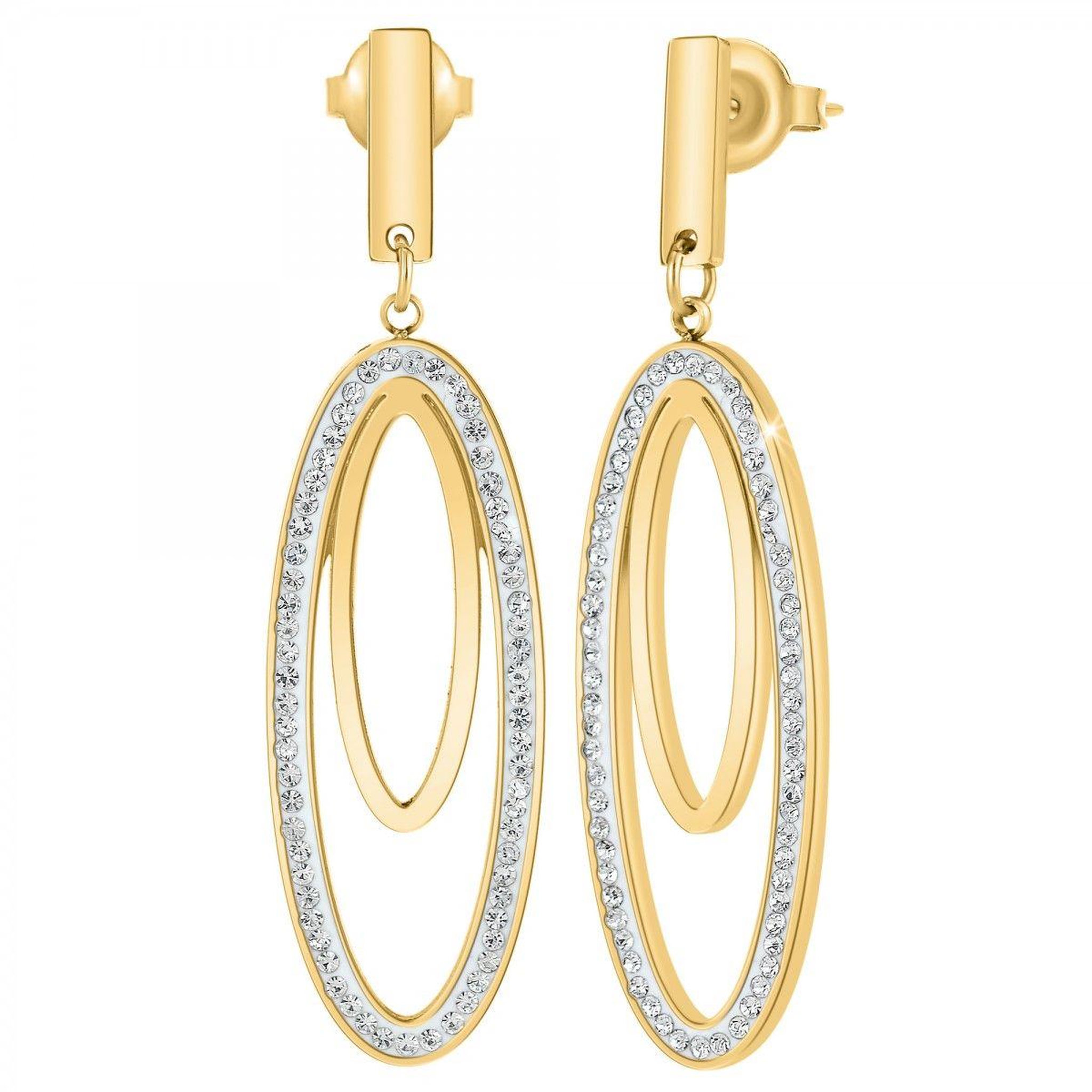 SC BOHEME Boucles d'oreilles SC Bohème ornées de Cristaux scintillants
