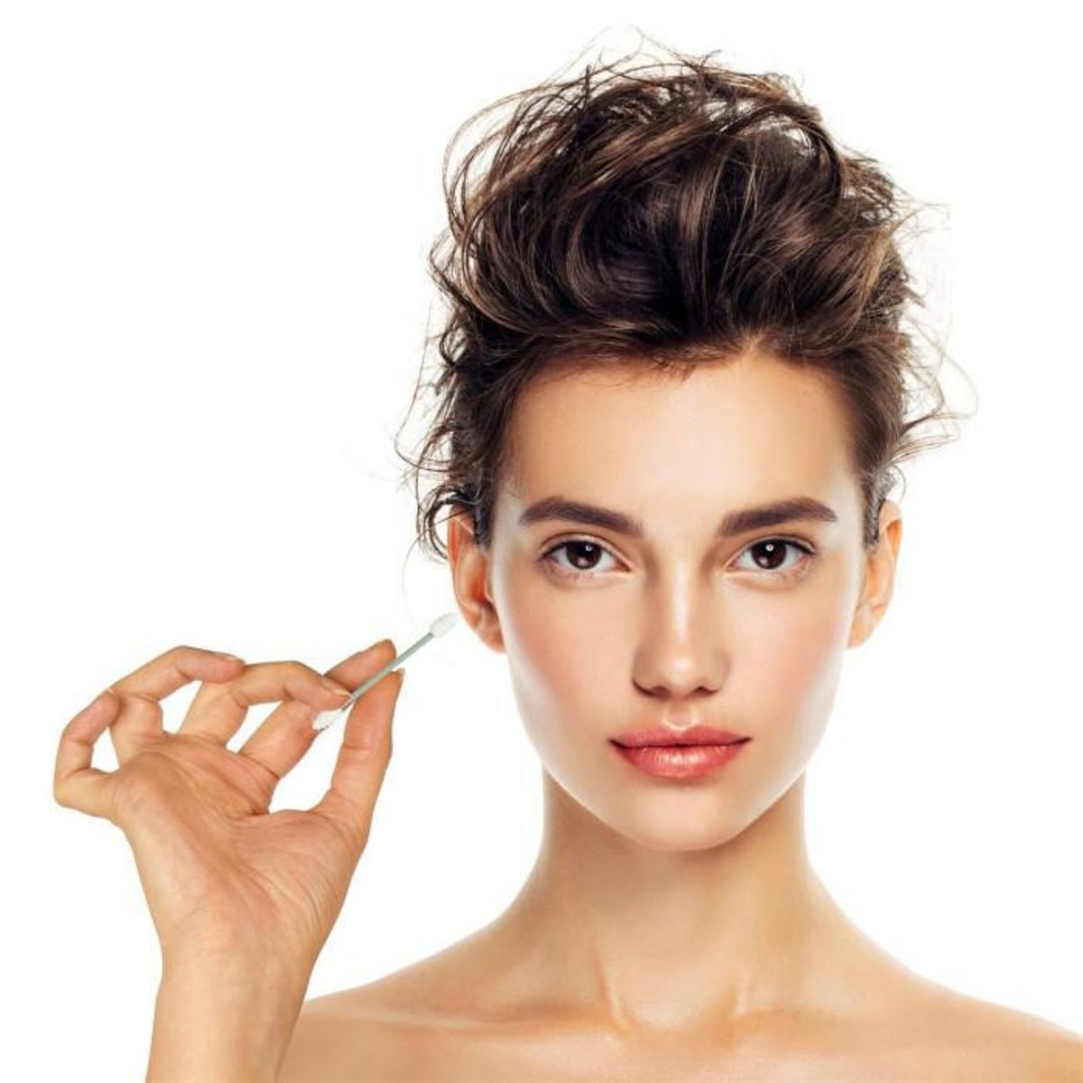 Paris Prix Lot de 2 Bâtonnets Silicone  Oreilles  9cm Blanc