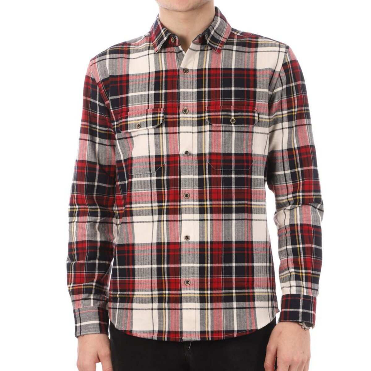 Chemise à carreaux rouge homme hot sale