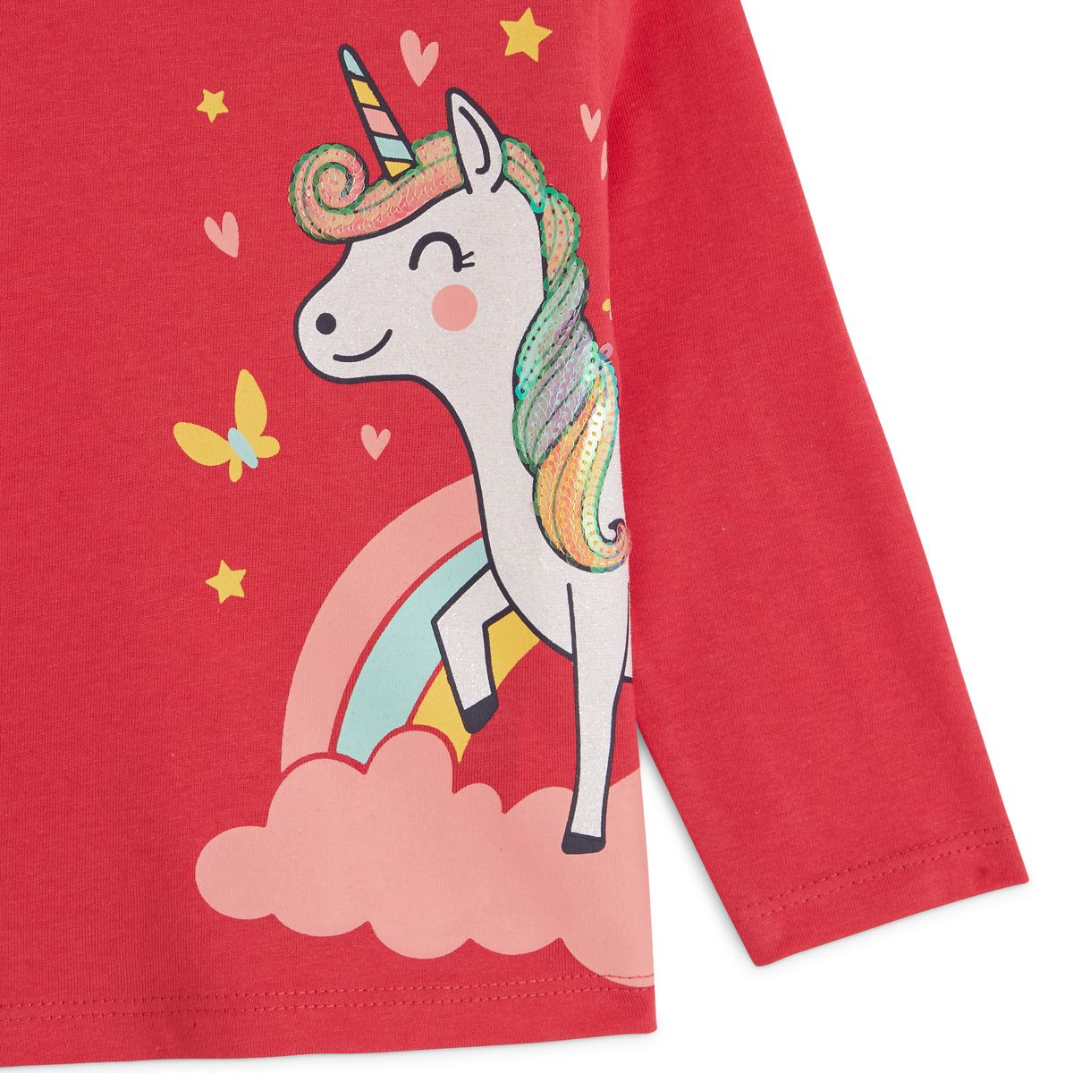 INEXTENSO T-shirt manches longues licorne bébé fille