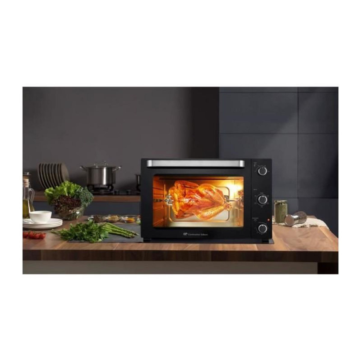 CONTINENTAL EDISON Minifour électrique -Convection naturelle CONTINENTAL EDISON - CEMF60B3 - Noir - L60 x H39 x P 48 cm