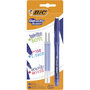 Voir la diapositive 1 : BIC Stylo gel effaçable pointe moyenne bleu + 2 recharges GEL-OCITY ILLUSION