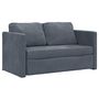 Voir la diapositive 4 : VIDAXL Canape-lit 2 en 1 gris fonce 122x204x55 cm velours