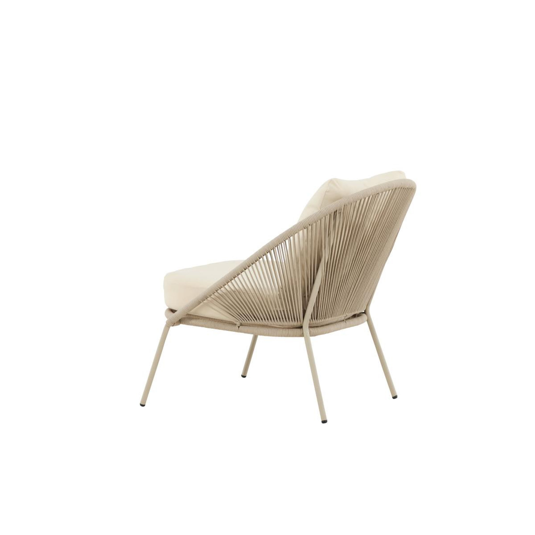 Voir la diapositive 6 : Paris Prix Fauteuil de jardin lounge  lindos  77cm beige