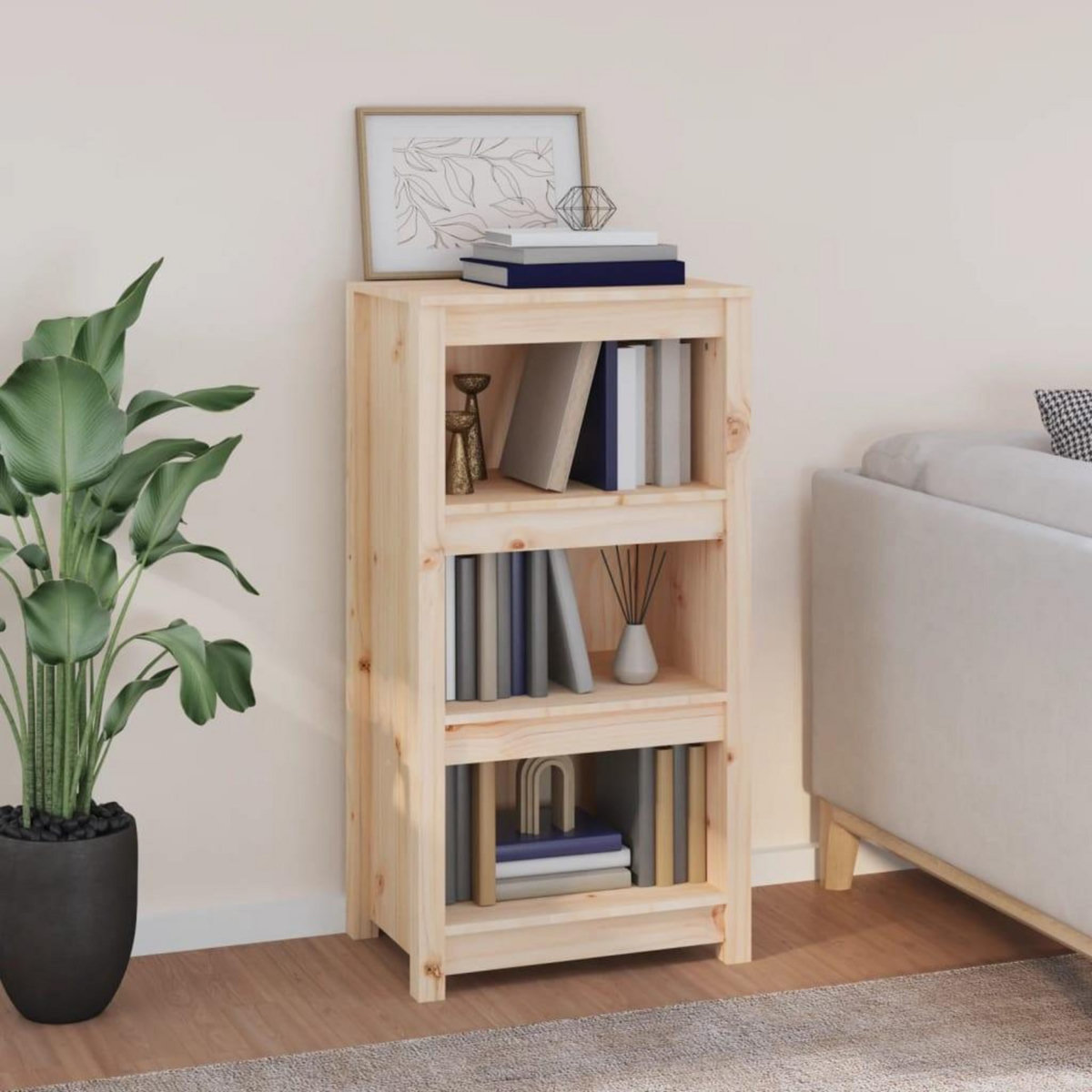 VIDAXL Bibliotheque 50x35x97 cm Bois de pin massif