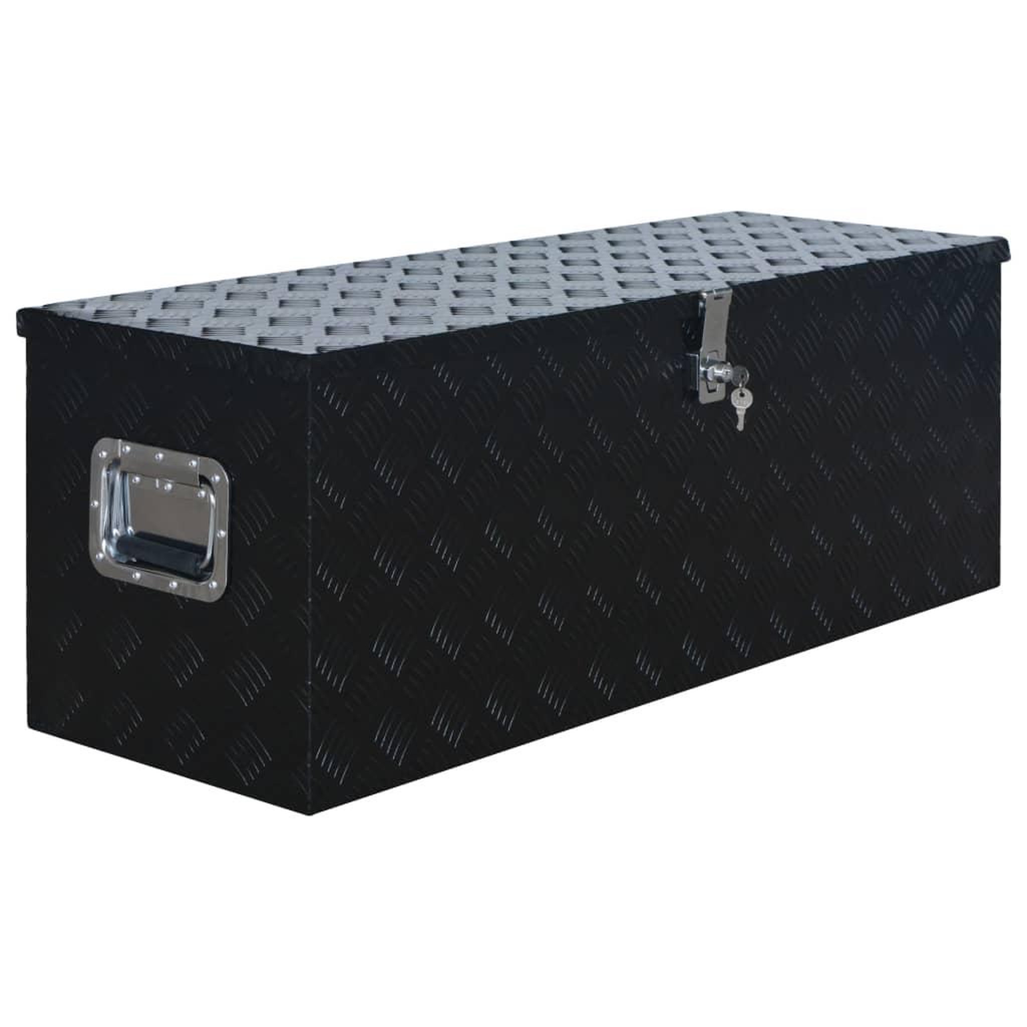 Voir la diapositive 2 : VIDAXL Boîte en aluminium 1085x370x400 mm Noir