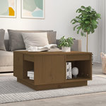 VIDAXL Table basse Marron miel 60x61x32,5 cm Bois massif de pin