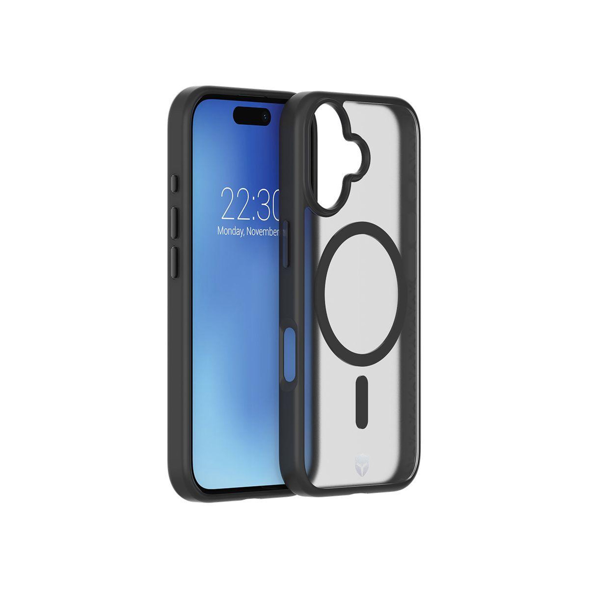 FORCE CASE Coque iPhone 16 Pro Air Frost MagSafe Noire