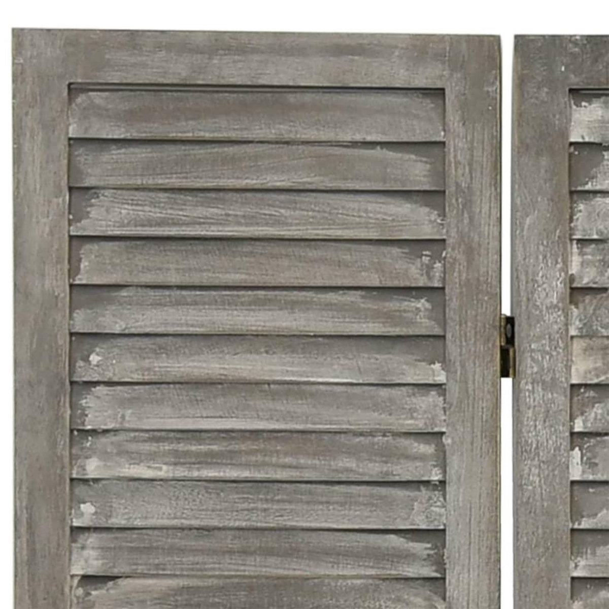 VIDAXL Cloison de separation 6 panneaux Gris 214x166 cm Bois solide
