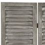 Voir la diapositive 5 : VIDAXL Cloison de separation 6 panneaux Gris 214x166 cm Bois solide
