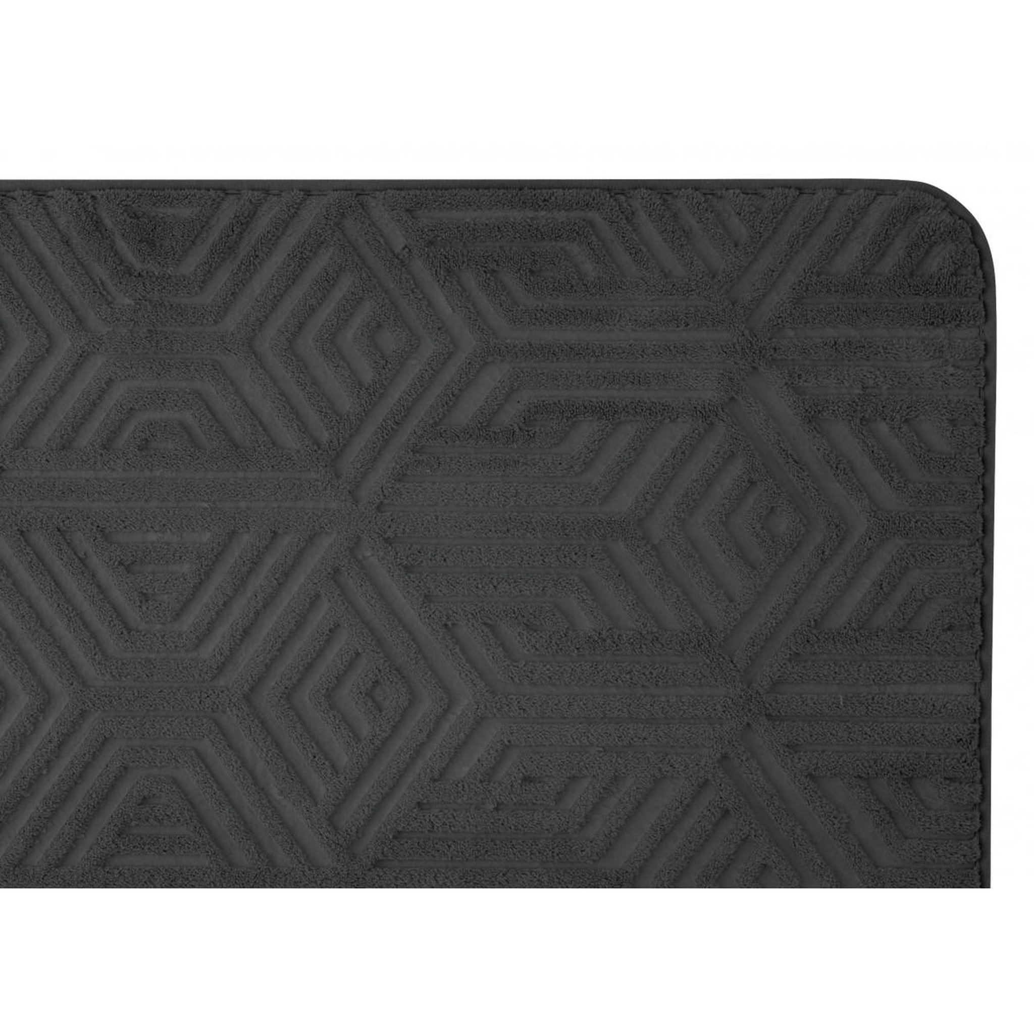 Voir la diapositive 2 : GUY LEVASSEUR Tapis de bain à mémoire de forme en polyester 50x80cm