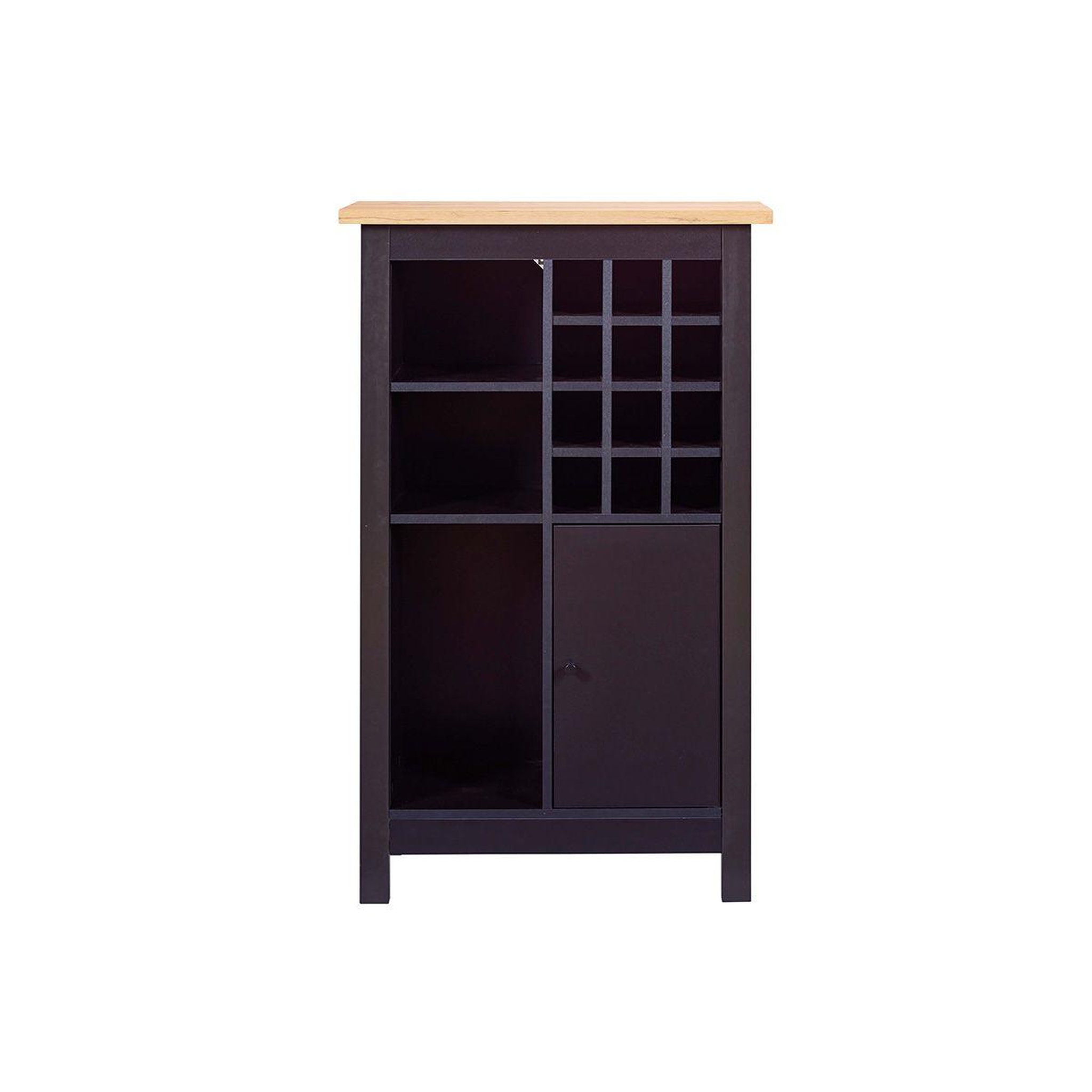 Voir la diapositive 2 : INTERLINK Buffet avec range-bouteilles  nichole  124cm noir