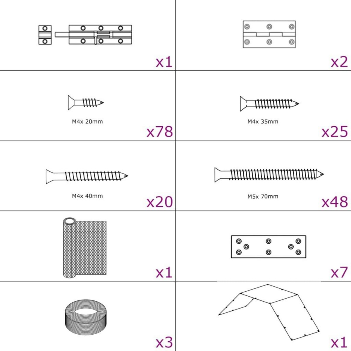 VIDAXL Poulailler 268x100x190 cm metal