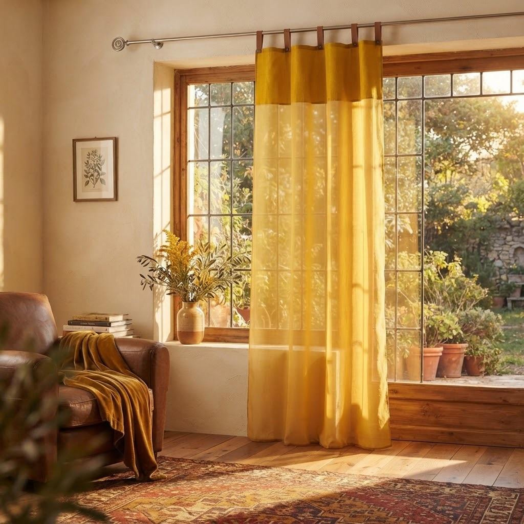 Voir la diapositive 2 : Eden Voilage a oeillets milleray design et moderne