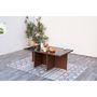 Voir la diapositive 6 : CONCEPT USINE Table et chaises 10 places encastrables résine marron-blanc MONACO