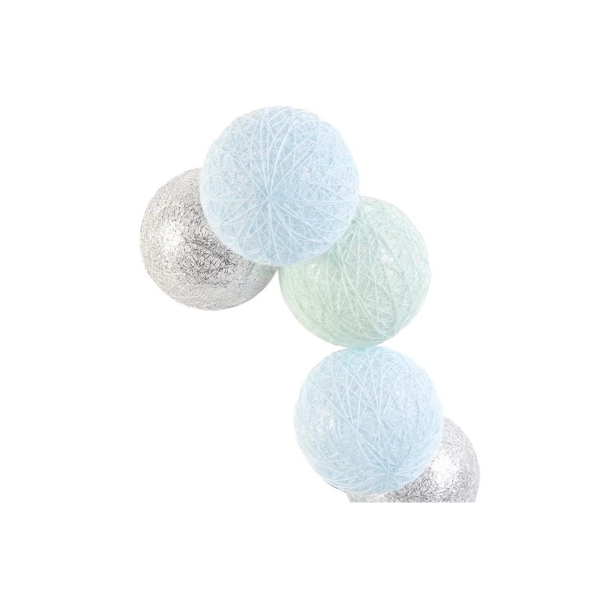 Voir la diapositive 2 : The Home Deco Factory Guirlande lumineuse à led  10 boules  192cm bleu