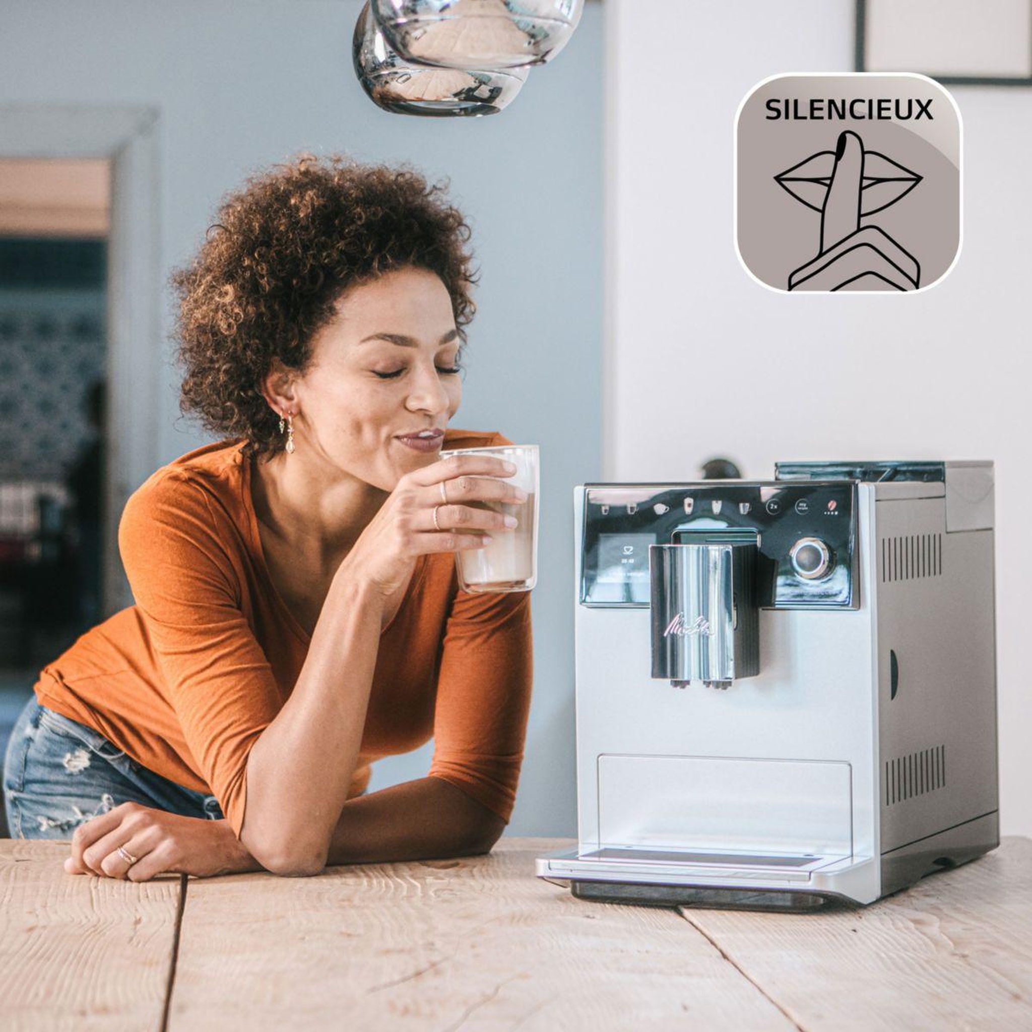 Voir la diapositive 4 : Melitta Expresso Broyeur Latte Select argent 630-211 EU