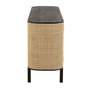 Voir la diapositive 3 : Paris Prix Buffet 3 Portes en Rotin  Molly  180cm Noir & Beige