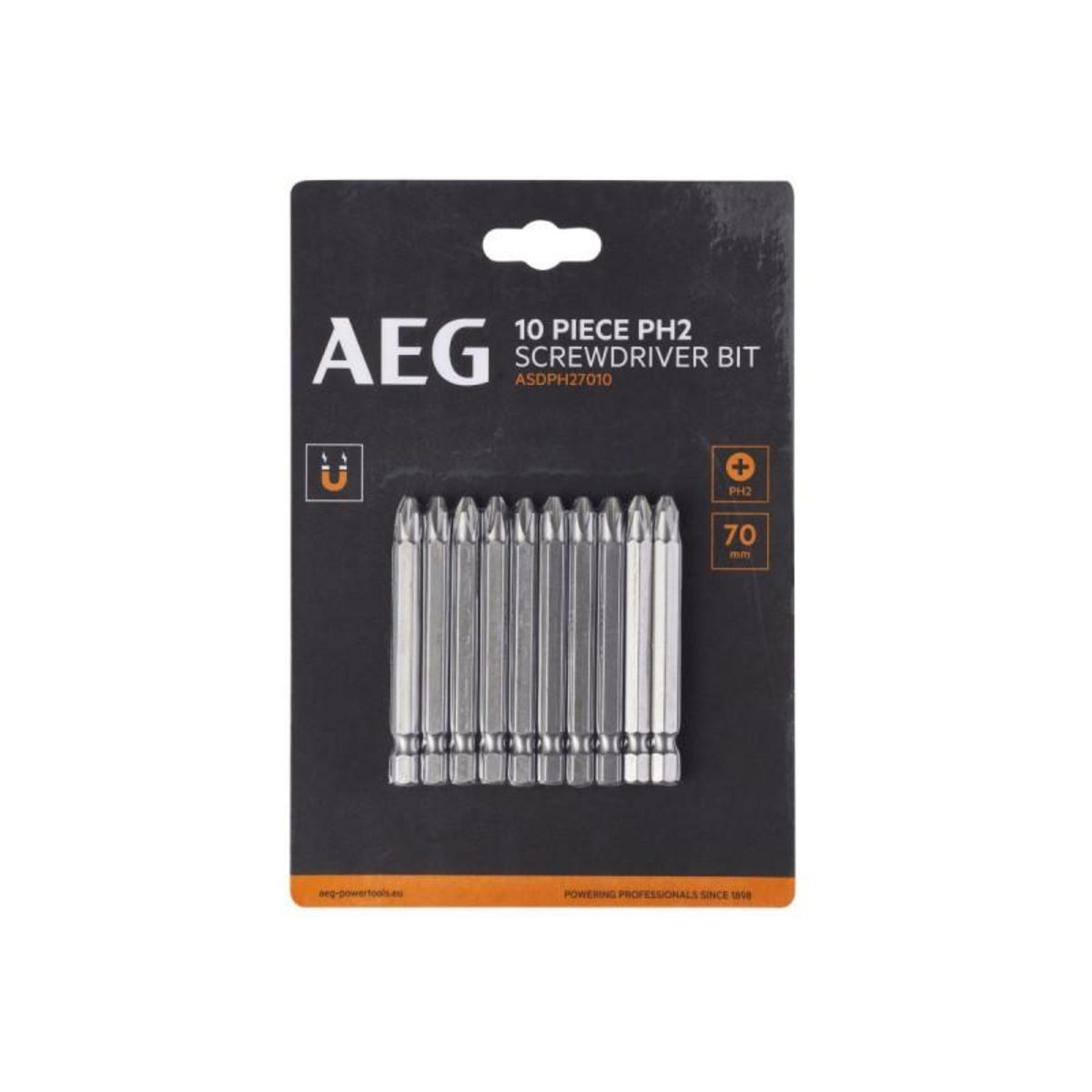 AEG Embouts de vissage AEG - 70 mm - Acier - 10 pcs - PH2