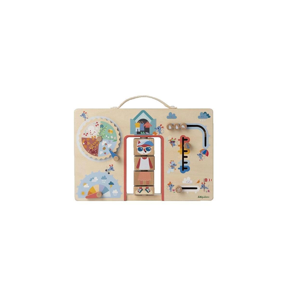 LILLIPUTIENS Jeu d'éveil Lilliputiens Alice s'habille selon la météo