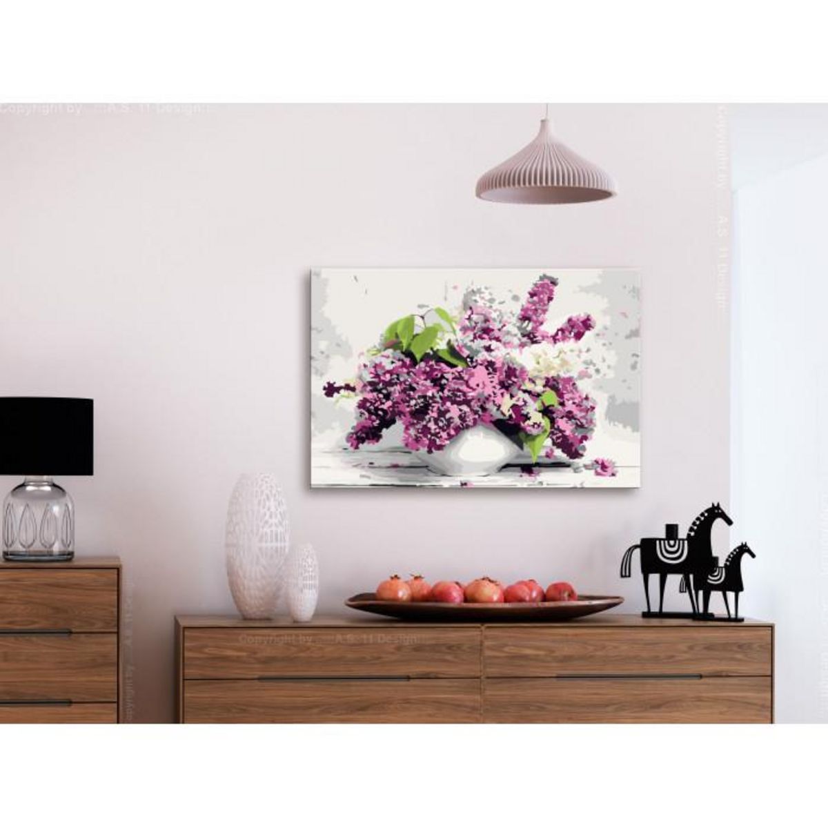 Paris Prix Tableau à Peindre Soi-Même  Vase & Flowers  40x60cm