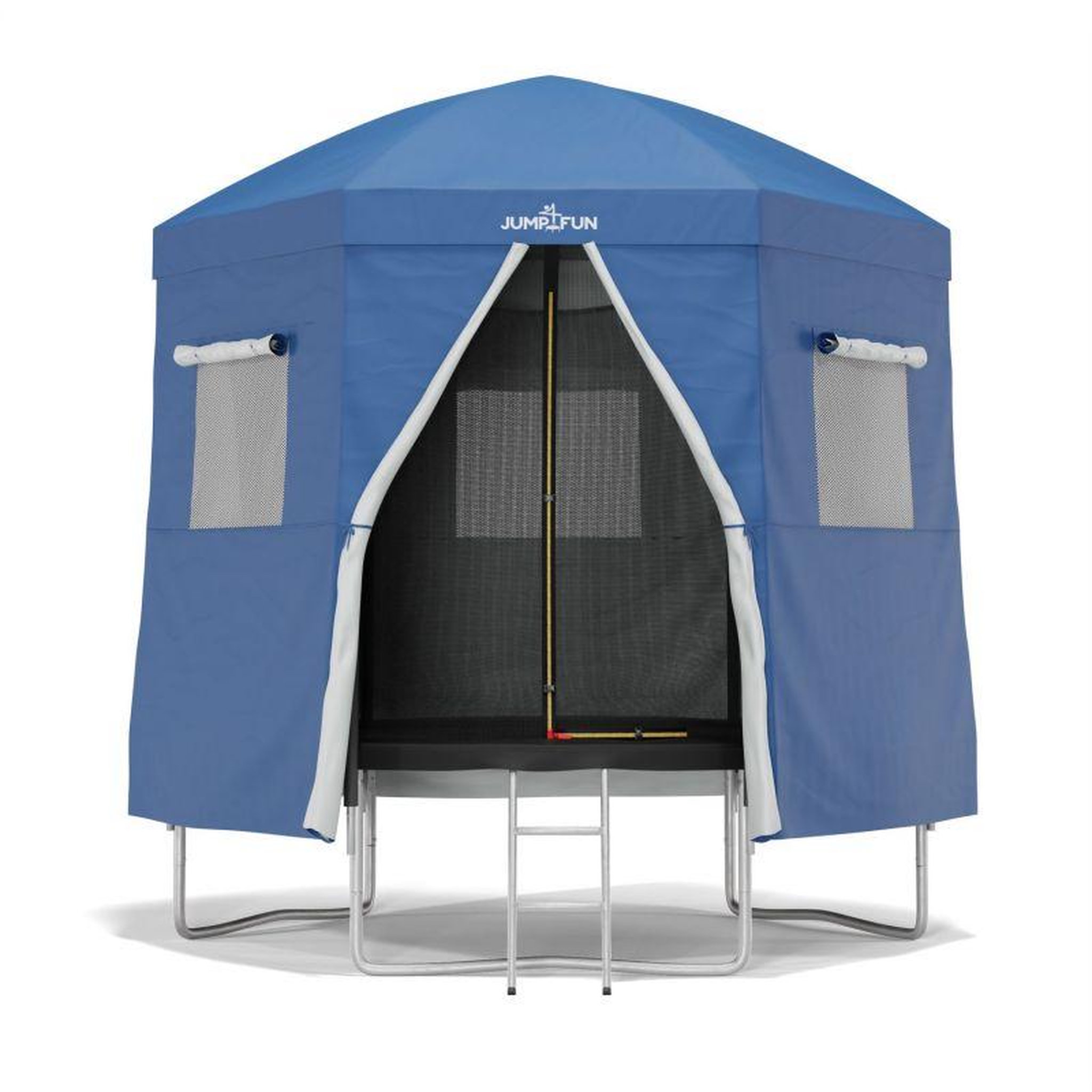 Voir la diapositive 1 : JUMP4FUN Tente cabane pour trampoline 6FT-185cm - Bleu