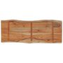 Voir la diapositive 4 : VIDAXL Dessus de table 80x40x2,5 cm rectangulaire bois massif acacia