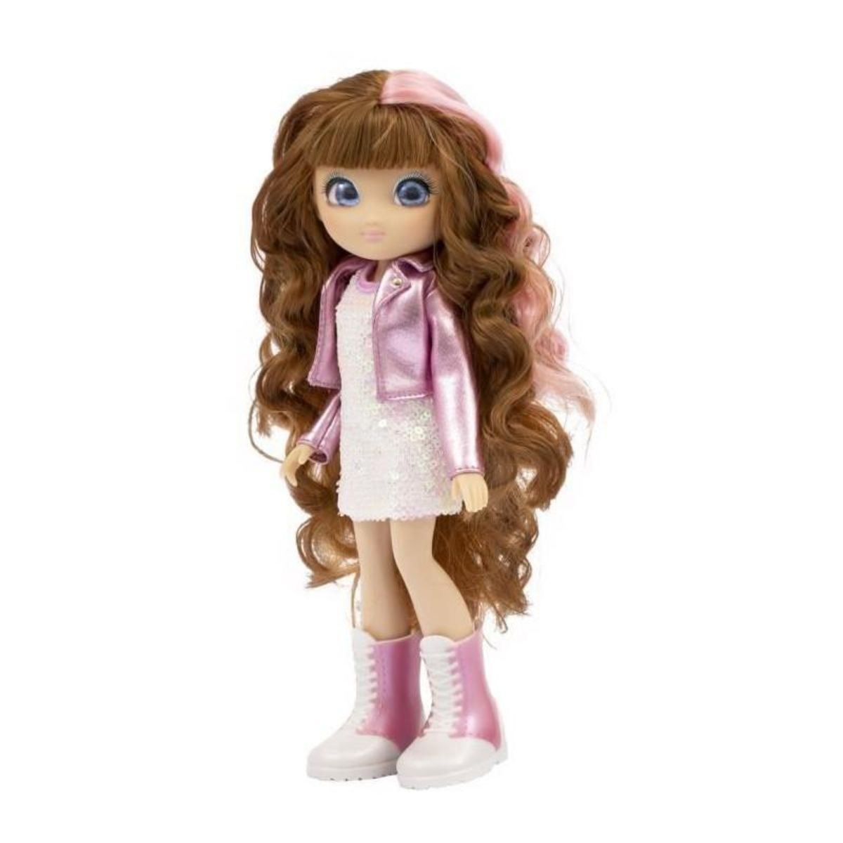 Giochi Preziosi UNIQUE EYES, Poupée 25cm Sophia, regard qui te suit des yeux , avec cheveux Magiques, Jouet pour enfants des 3 ans, MYM083