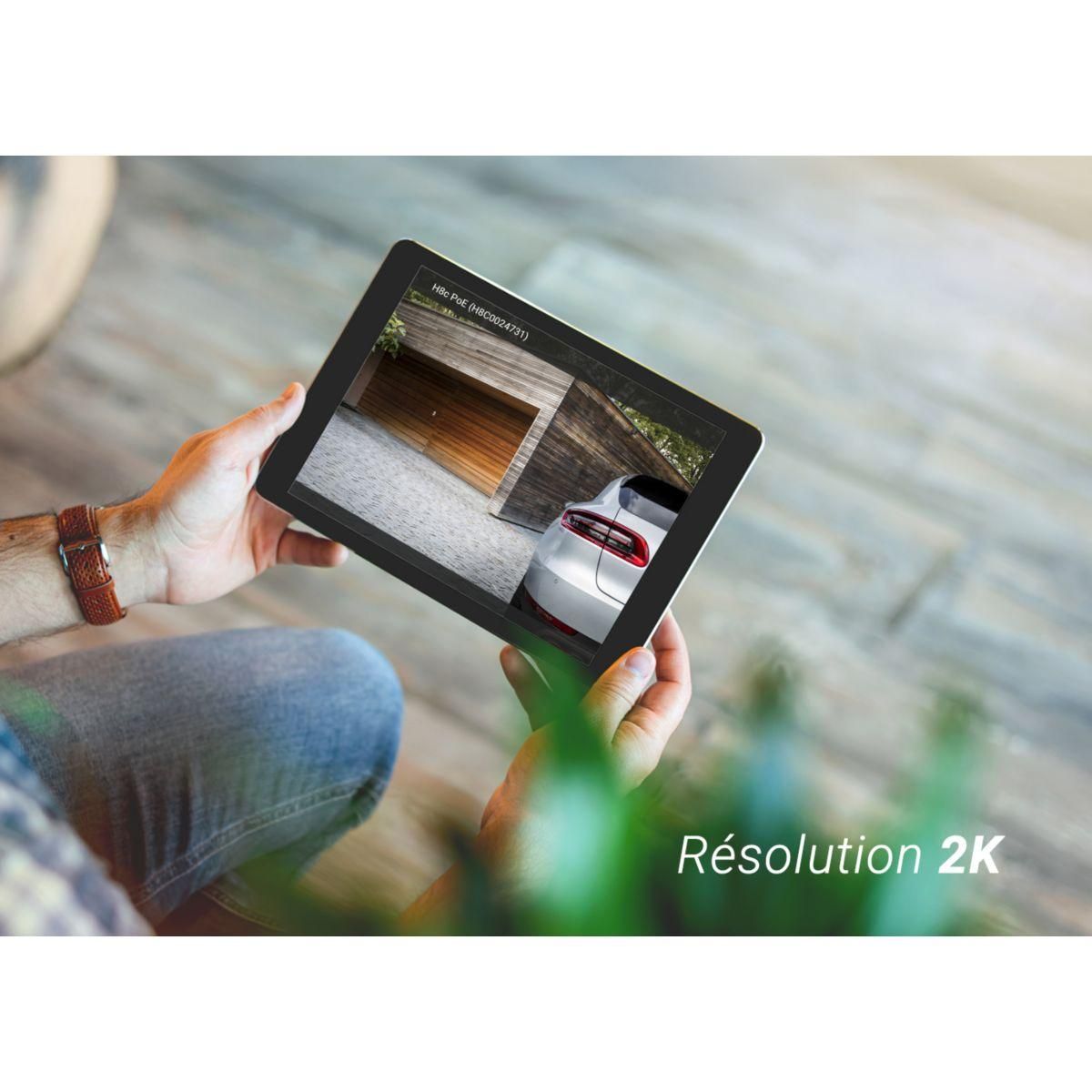 EZVIZ Caméra de surveillance Wifi exterieure motorisée H8c Poe 2K