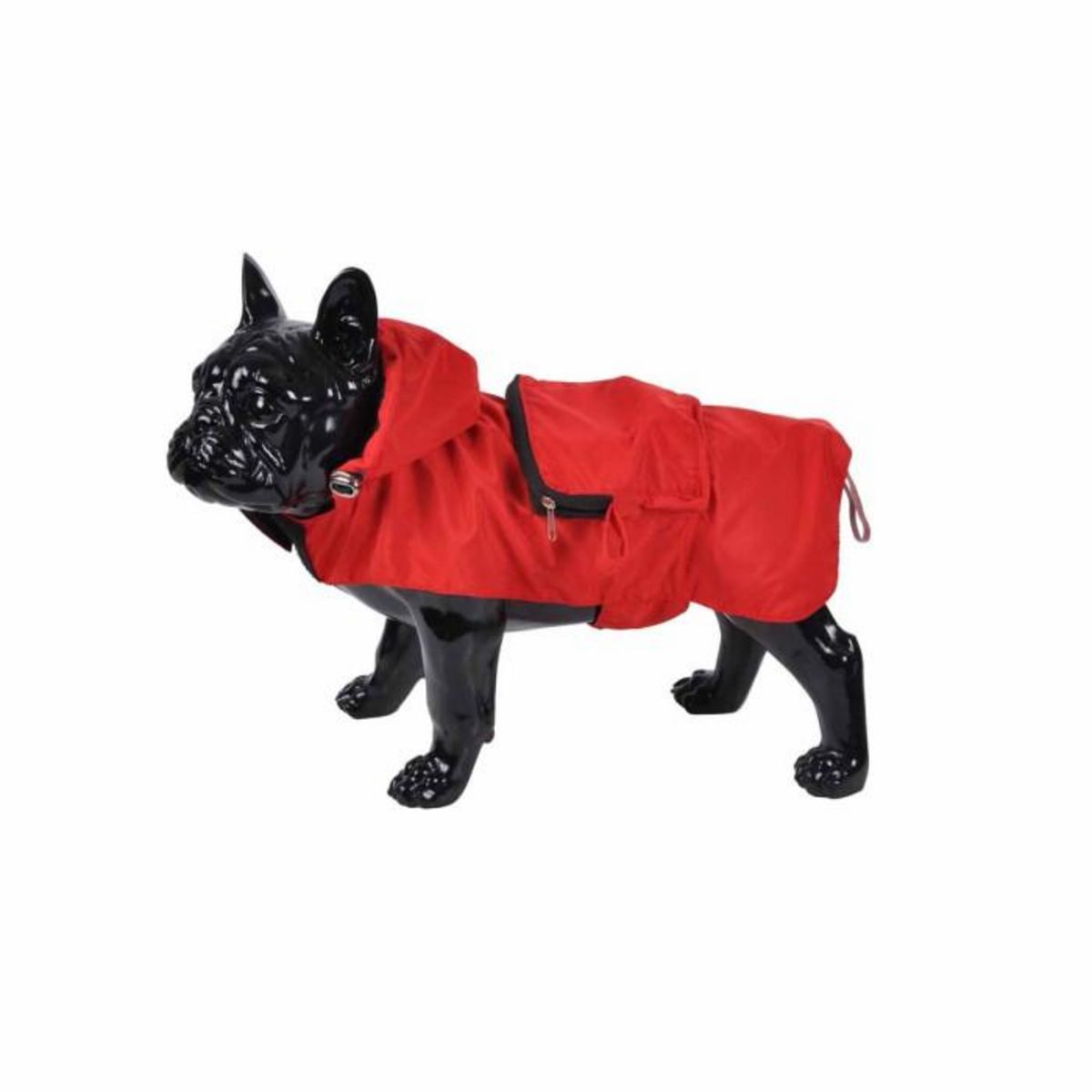 Paris Prix Imperméable pour Chien  Capuche & Poche  30cm Rouge