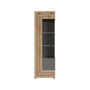 Voir la diapositive 3 : BEST MOBILIER Wexford - vitrine - gris et effet bois - 60x194 cm