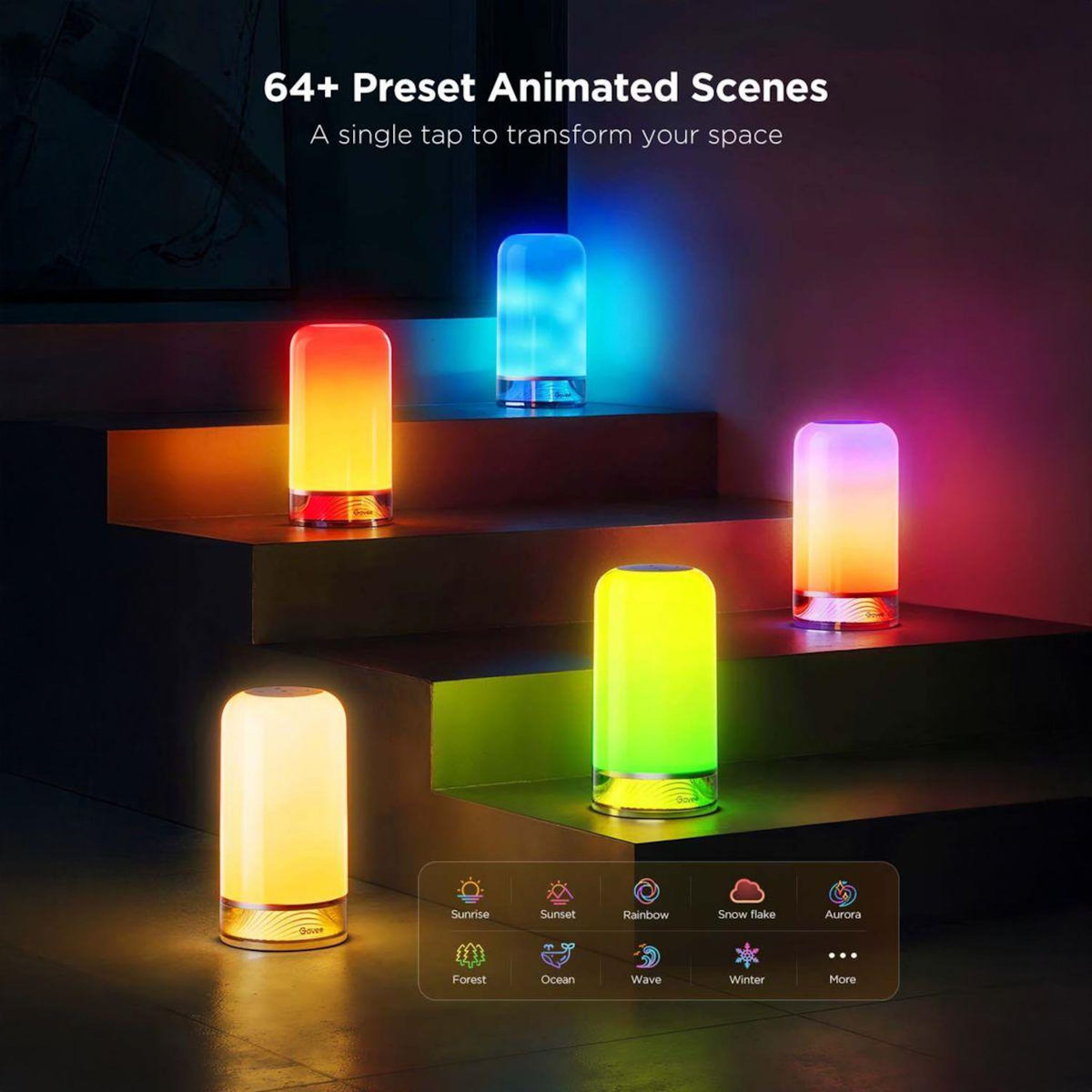GOVEE Lampe connectée Lampe de table LED RGBICWW