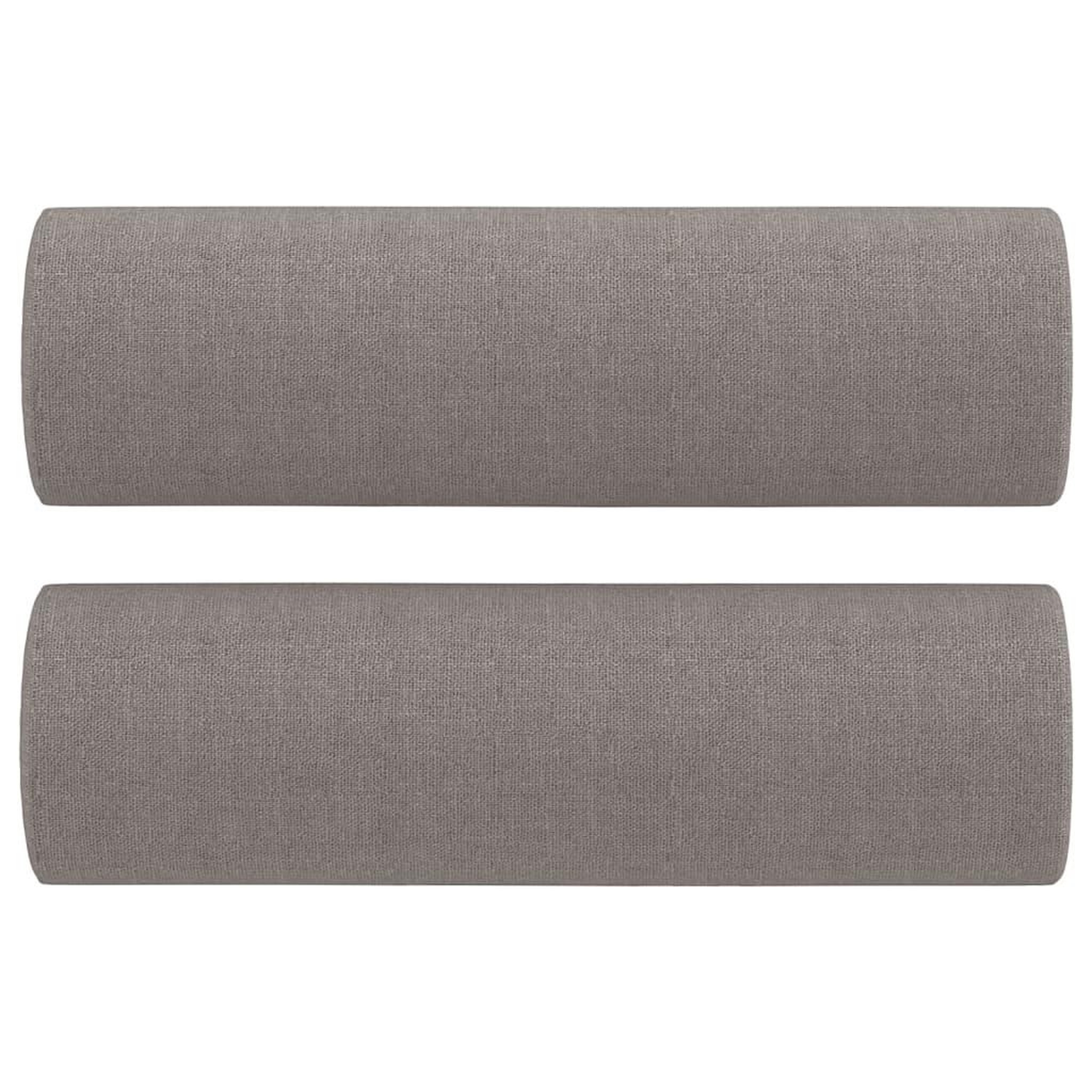 Voir la diapositive 5 : VIDAXL Ensemble de canapes 2 pcs avec coussins taupe tissu
