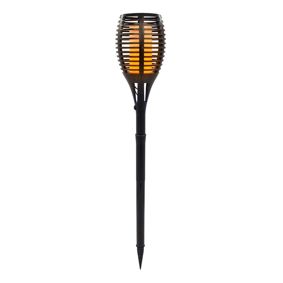 Lumisky Torche solaire effet flamme MAITY Noir Plastique H80CM