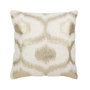 Voir la diapositive 1 : Paris Prix Coussin Déco  Feuille  45x45cm Blanc & Or