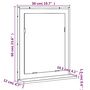 Voir la diapositive 6 : VIDAXL Miroir de salle de bain et etagere chene marron bois ingenierie