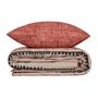 Voir la diapositive 5 : GENERIQUE Parure de lit - 129CTN62802 - 1 housse de couette 220 x 240 cm + 2 taies d'oreiller 60 x 60 cm - 100% coton ranforcé - Rouge