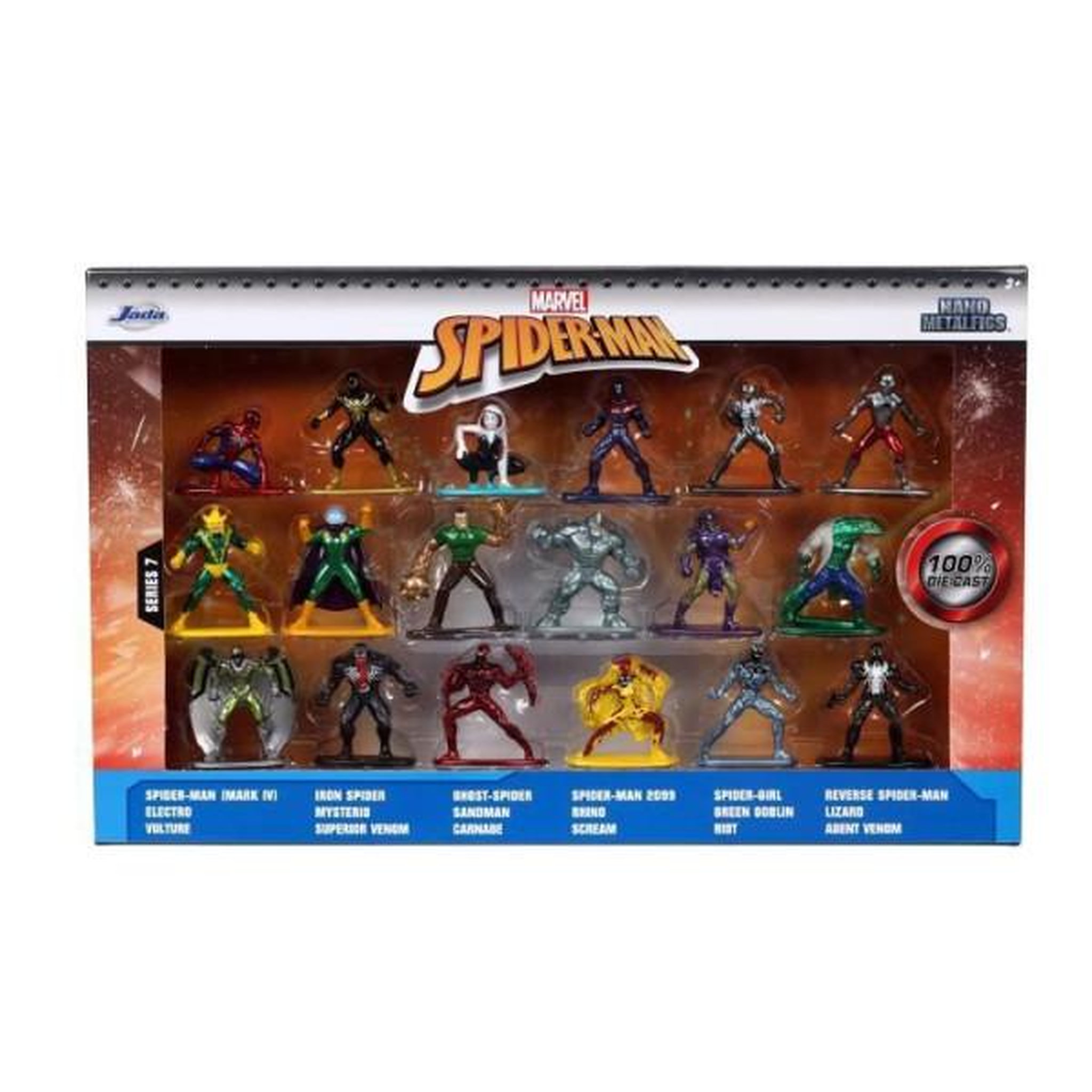 Voir la diapositive 6 : SIMBA.DICKIE.GROUP Coffret Spiderman - 18 figurines 4cm en métal - Personnages de l'univers Spiderman