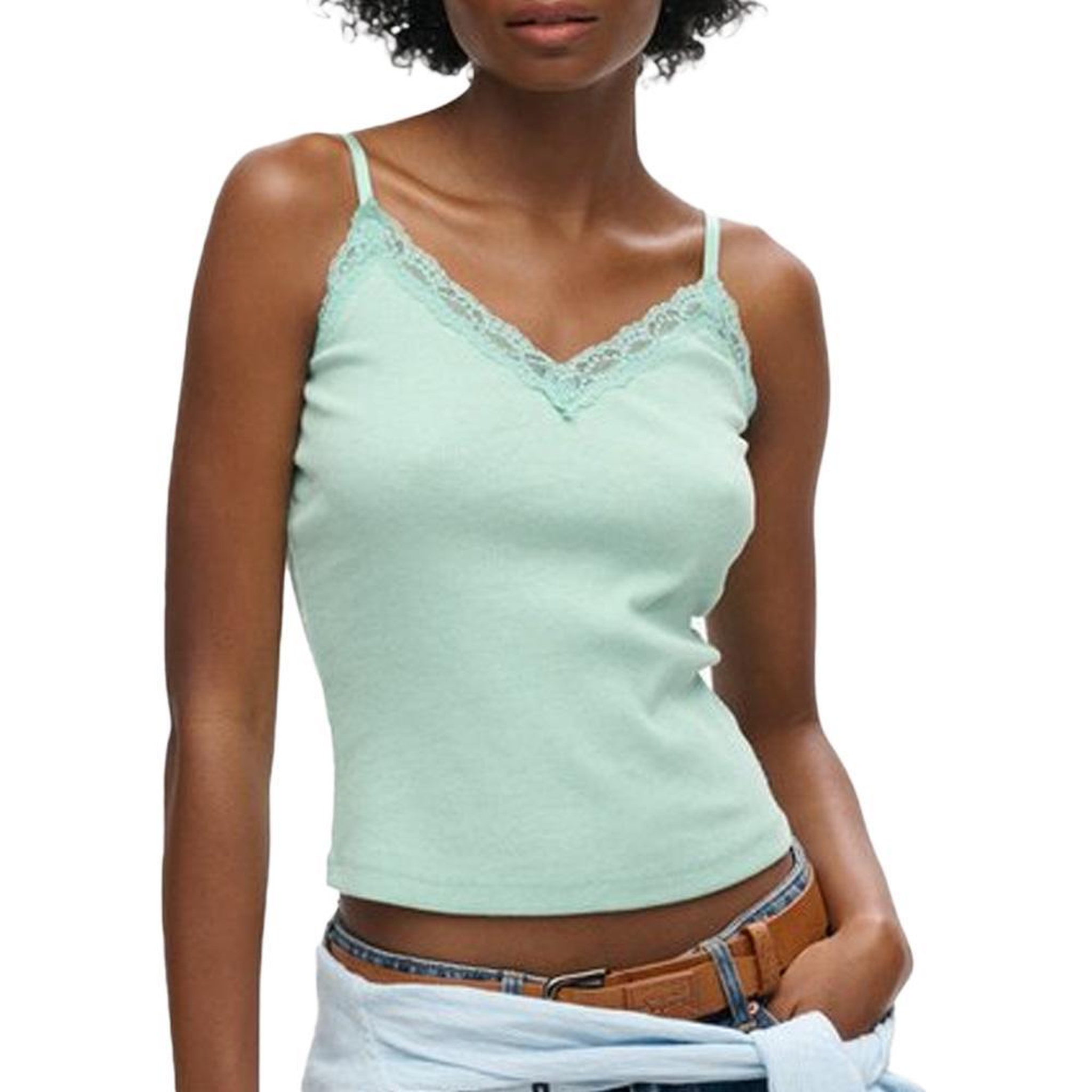 SUPERDRY Débardeur  Femme Superdry Vintage. Coloris disponibles : Vert