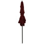 Voir la diapositive 4 : VIDAXL Parasol de jardin a 3 niveaux mat en aluminium rouge bordeaux