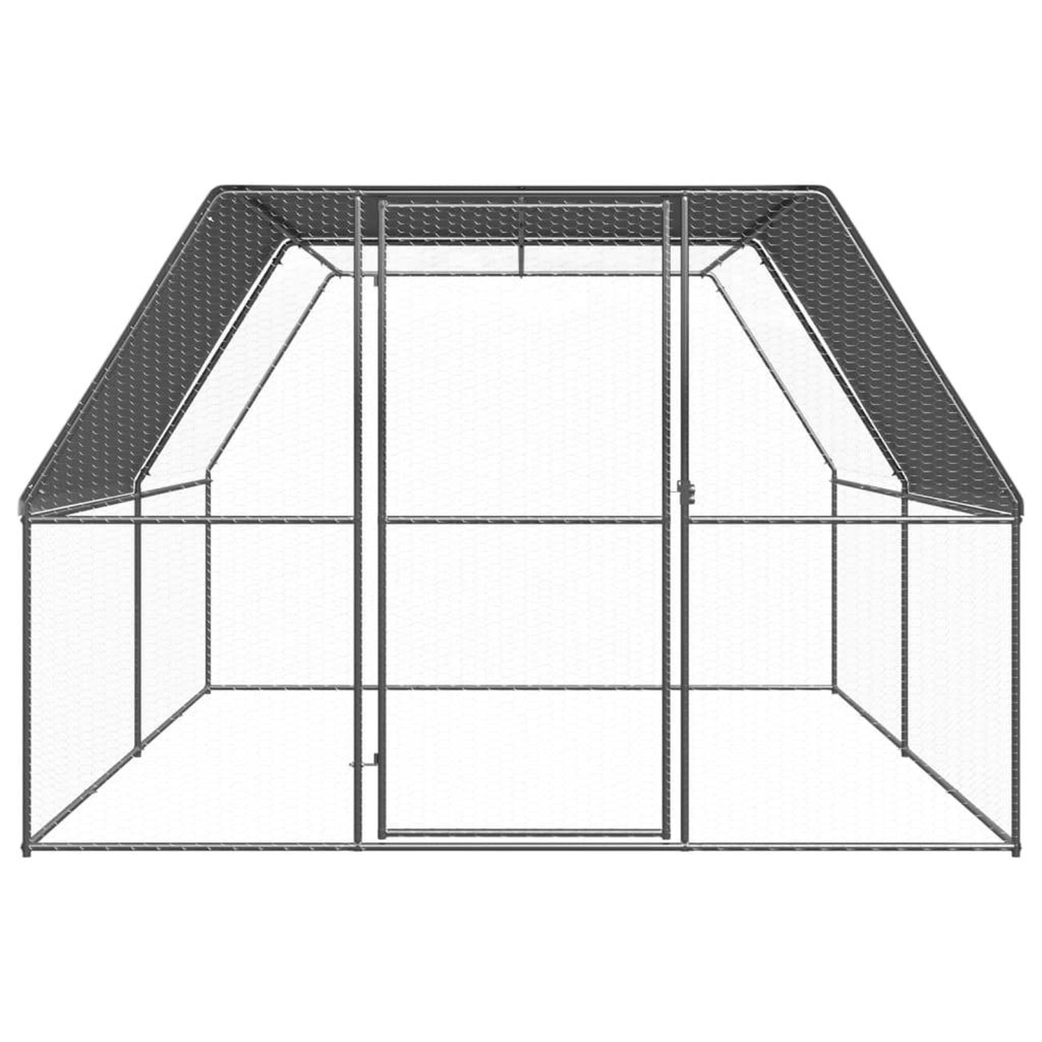 Voir la diapositive 2 : VIDAXL Poulailler d'exterieur 3x4x2 m Acier galvanise