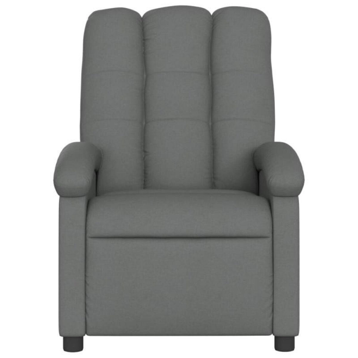VIDAXL Fauteuil inclinable Gris foncé Tissu