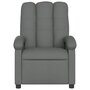 Voir la diapositive 3 : VIDAXL Fauteuil inclinable Gris foncé Tissu